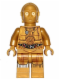Minifig No: sw0561  Name: C-3PO - Printed Legs (Robot Limiter/Restraining Bolt)