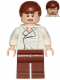 Minifig No: sw0612  Name: Han Solo, Reddish Brown Legs without Holster Pattern, Dual Sided Head, Cheek Lines