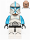 Minifig No: sw0629  Name: Clone Trooper Lieutenant (Phase 1) - Printed Legs, Scowl