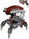 Minifig No: sw0642s  Name: Droideka - Destroyer Droid (Reddish Brown Triangles with Stickers)