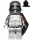 Minifig No: sw0684  Name: Captain Phasma (Rounded Mouth Pattern)