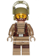Minifig No: sw0867  Name: Resistance Trooper - Dark Tan Hoodie Jacket, Harness, Beard, Helmet with Chin Guard