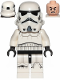 Minifig No: sw0997a  Name: Imperial Stormtrooper - Male, Dual Molded Helmet with Black Panels on Back, Light Nougat Head, Scowl