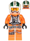 Minifig No: sw1081  Name: Wedge Antilles - Printed Legs, Three Bullets