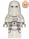 Minifig No: sw1102  Name: Snowtrooper, Printed Legs, Dark Tan Hands, Frown