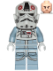 Minifig No: sw1104  Name: AT-AT Driver - Dark Red Imperial Logo, Cheek Lines, Frown