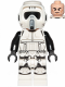 Minifig No: sw1116  Name: Imperial Scout Trooper - Male, Dual Molded Helmet, Light Nougat Head, Cheek Lines