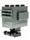 Minifig No: sw1153  Name: Gonk Droid (GNK Power Droid), Experimental Unit Clone Force 99 - Dark Bluish Gray, Black Feet (Gonky)