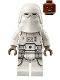 Minifig No: sw1179  Name: Snowtrooper - Male, Printed Legs, Dark Tan Hands, Reddish Brown Head, Grimace