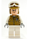 Minifig No: sw1187  Name: Hoth Rebel Trooper Dark Tan Uniform and Helmet, White Legs