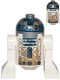 Minifig No: sw1200  Name: Astromech Droid, R2-D2, Dirt Stains on Front and Back