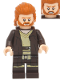 Minifig No: sw1227  Name: Obi-Wan Kenobi - Dark Brown Robe, Dark Orange Mid-Length Hair with Ruffled Back