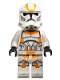 Minifig No: sw1235  Name: Clone Trooper, 212th Attack Battalion (Phase 2) - White Arms, Dirt Stains, Nougat Head, Helmet with Holes