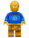 Minifig No: sw1238  Name: C-3PO - Holiday Sweater