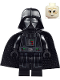 Minifig No: sw1249  Name: Darth Vader - Printed Arms, Spongy Cape, White Head with Frown