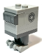Minifig No: sw1252  Name: Gonk Droid (GNK Power Droid), Light Bluish Gray Body and Feet, Imperial Logo