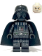 Minifig No: sw1273  Name: Darth Vader - Printed Arms, Traditional Starched Fabric Cape, White Head with Frown