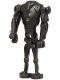Minifig No: sw1321  Name: Super Battle Droid - Pearl Dark Gray, Narrow Head, Chest Light Indent