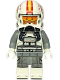 Minifig No: sw1402  Name: Clone Trooper Pilot (Phase 2) - Light Bluish Gray Arms, Nougat Head