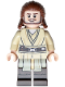 Minifig No: sw1404  Name: Qui-Gon Jinn - Dark Brown Legs and Beard
