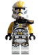 Minifig No: sw1422  Name: Clone Trooper, 327th Star Corps (Phase 2) - Nougat Head