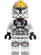 Minifig No: sw1425  Name: Clone Trooper Pilot (Phase 1) - Yellow Markings, Nougat Head