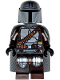 Minifig No: sw1488  Name: The Mandalorian / Din Djarin / 'Mando' - Silver Beskar Armor, Cape, Printed Head