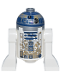 Minifig No: sw1496  Name: Astromech Droid, R2-D2 - Dirt Stains on Front and Back, without Dirt Stains on Top Panels
