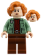 Minifig No: sw1526  Name: Colonel Ward - Sand Green Jacket, Reddish Brown Legs