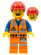 Minifig No: tlm003  Name: Hard Hat Emmet, The LEGO Movie (Minifigure Only without Stand and Accessories)