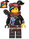 Minifig No: tlm117  Name: Lucy Wyldstyle with Black Quiver, Reddish Brown Scarf and Goggles, Open Mouth  Smile / Angry