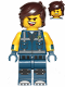 Minifig No: tlm144  Name: Rex Dangervest - Smile, Open Mouth, Tongue / Angry