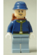 Minifig No: tlr021  Name: Cavalry Soldier - Backpack, Brown Eyebrows, Crooked Open Smile, Beard
