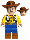 Minifig No: toy016  Name: Woody - Normal Legs, Minifigure Head, Open Mouth Smile