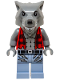 Minifig No: twn527  Name: Werewolf - Torn Red Flannel Shirt, Bare Chest with Fur and Muscles, Sand Blue Legs with Belt and Tears