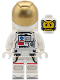Minifig No: twn555  Name: Space Shuttle Astronaut - Male, White Suit with Blue Logo, Balaclava