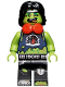 Minifig No: vid038  Name: Zombie Dancer, Vidiyo Bandmates, Series 2 (Minifigure Only without Stand and Accessories)