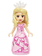 Minifig No: wck009  Name: Glinda - Bright Pink Dress