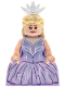 Minifig No: wck015  Name: Glinda - Minifigure, Lavender Dress, Wide Skirt (Panniers)
