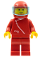 Minifig No: zip002  Name: Jacket with Zipper - Red, Red Legs, Red Helmet, Trans-Light Blue Visor