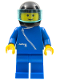 Minifig No: zip024  Name: Jacket with Zipper - Blue, Blue Legs, Black Helmet, Trans-Light Blue Visor