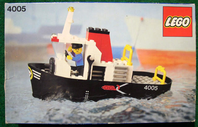 Lego 4005 Brique 4 Boutons, 1 tiroir, boîte de Rangement empilable