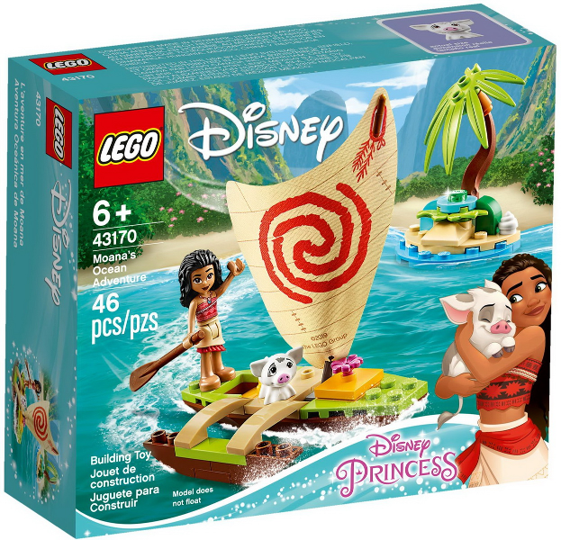 LEGO Disney Princess Avventure Oceano Vaiana 43170 43170 LEGO 