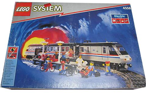 1991 Custom PreCut Aufkleber/Sticker passend für LEGO 4558 Train 9V Metroliner 