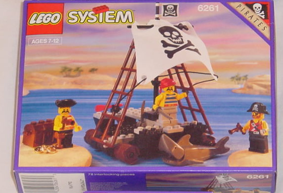 BrickLink - Original Box 6261-1 : LEGO Raft Raiders [Pirates:Pirates I] -  BrickLink Reference Catalog