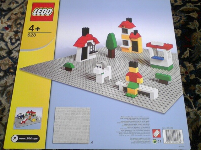  LEGO X-Large Gray Baseplate (628) : Toys & Games