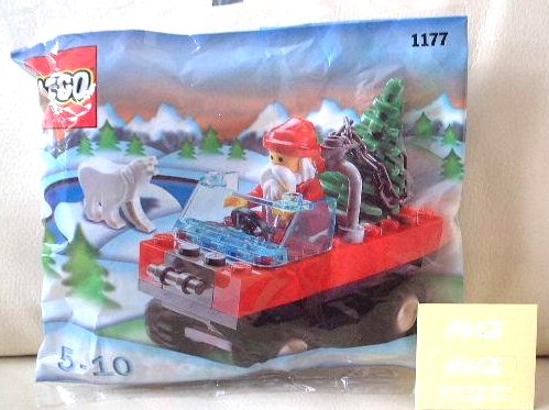 Santa in Truck with Polar Bear polybag : Set 1177-1 | BrickLink