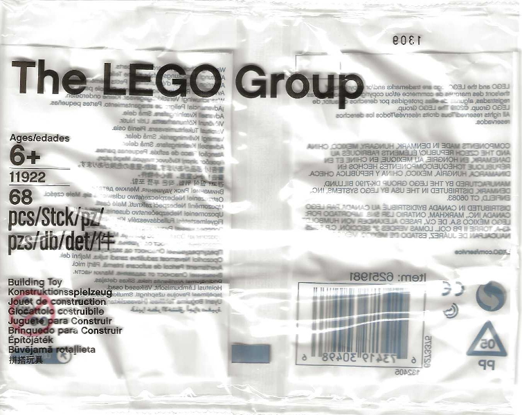 Parts for The Book of Bedtime Builds (included in Book 9780241364567) polybag