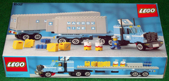 BrickLink - Set 1552-1 : LEGO Maersk Line Container Truck [Town ...