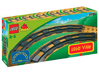 Curved Track (Dark Bluish Gray)